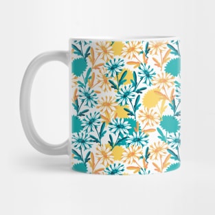 Summer Daisy Flower Pattern Mug